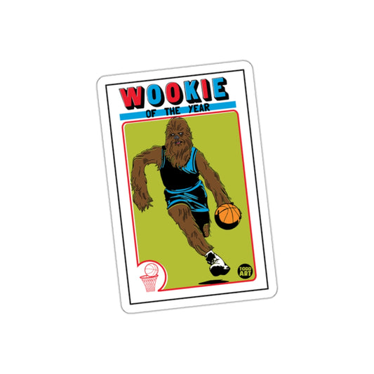 Wookie Of The Year Basketball Sports Card Inspired Stickers