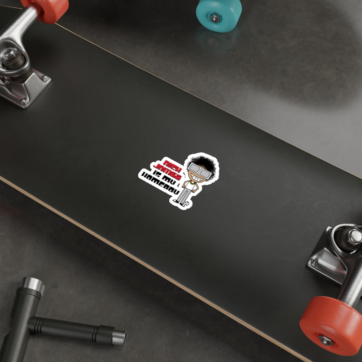 Nerd Jamal is my Homie Laptop Skateboard Sticker