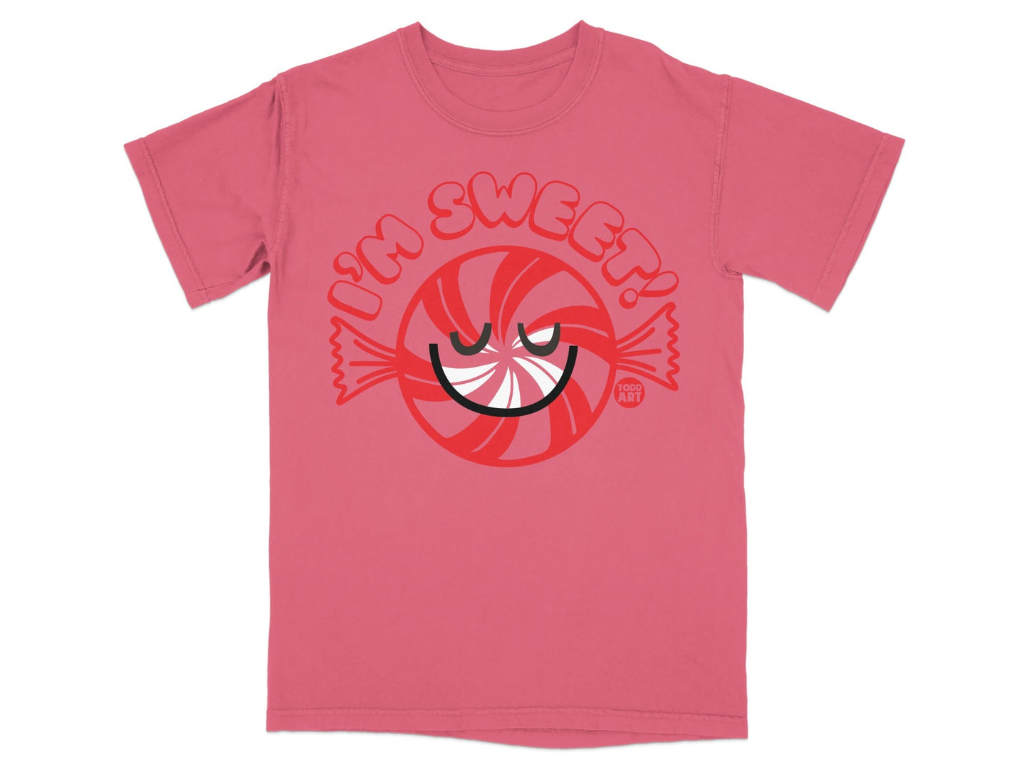 I'm Sweet Candy Illustration Pink T-Shirt