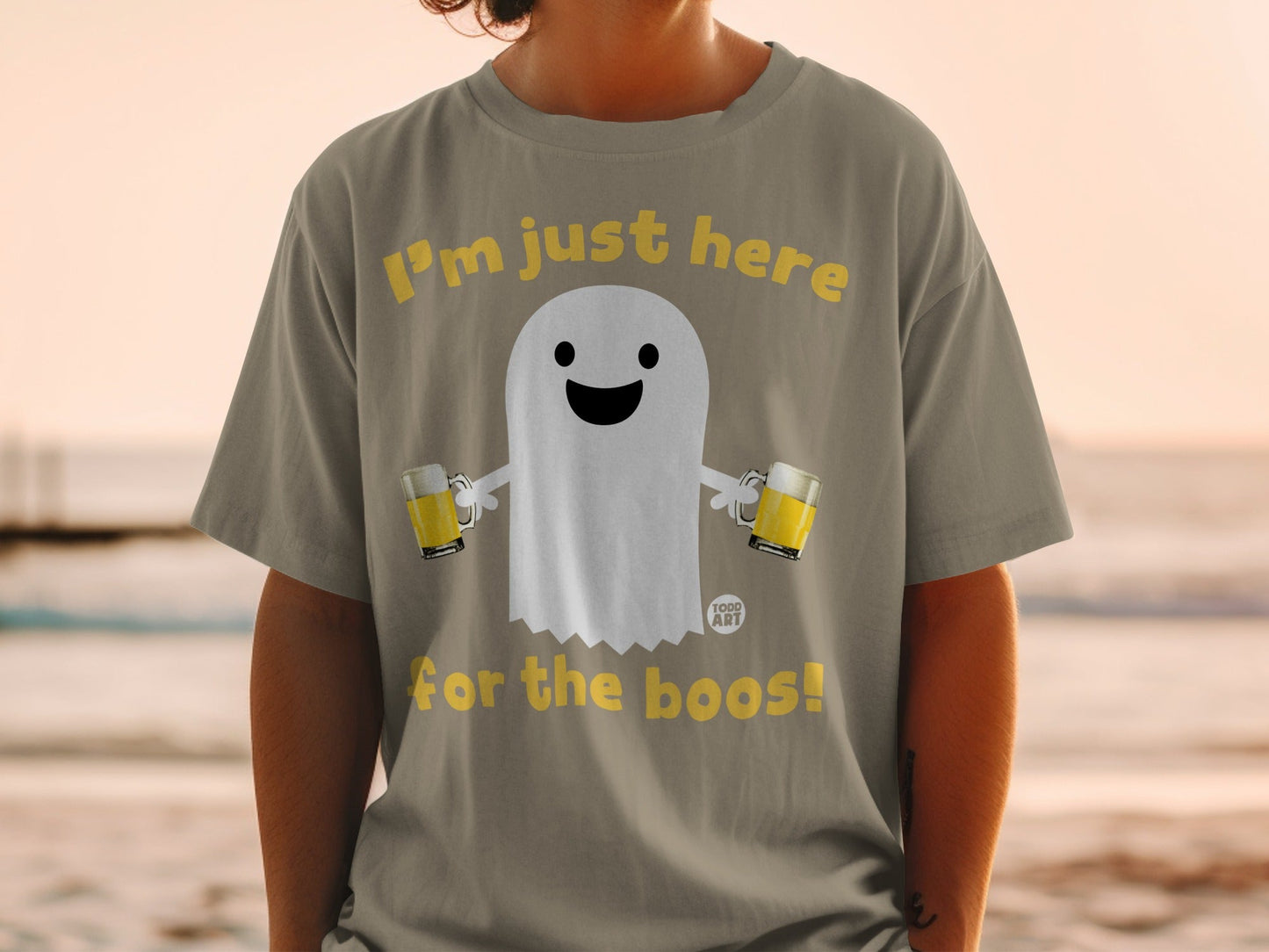 I'm Just Here for the Boos Ghost T-shirt
