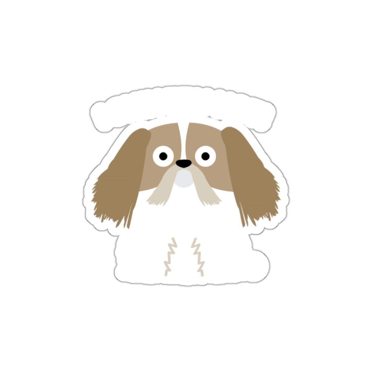 Cute Shih Tzu Cartoon Illustration Sticker product