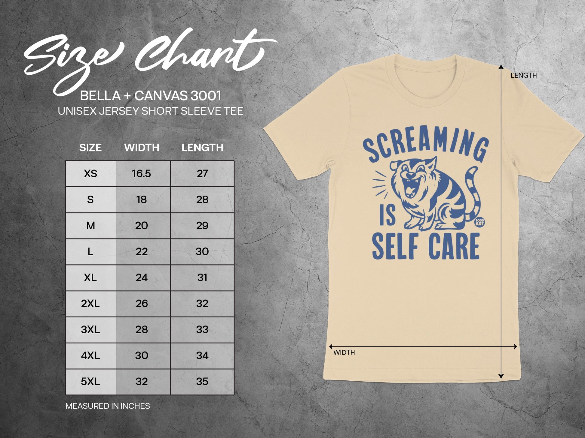 Screaming Is Self Care Shirt in Multiple Sizes