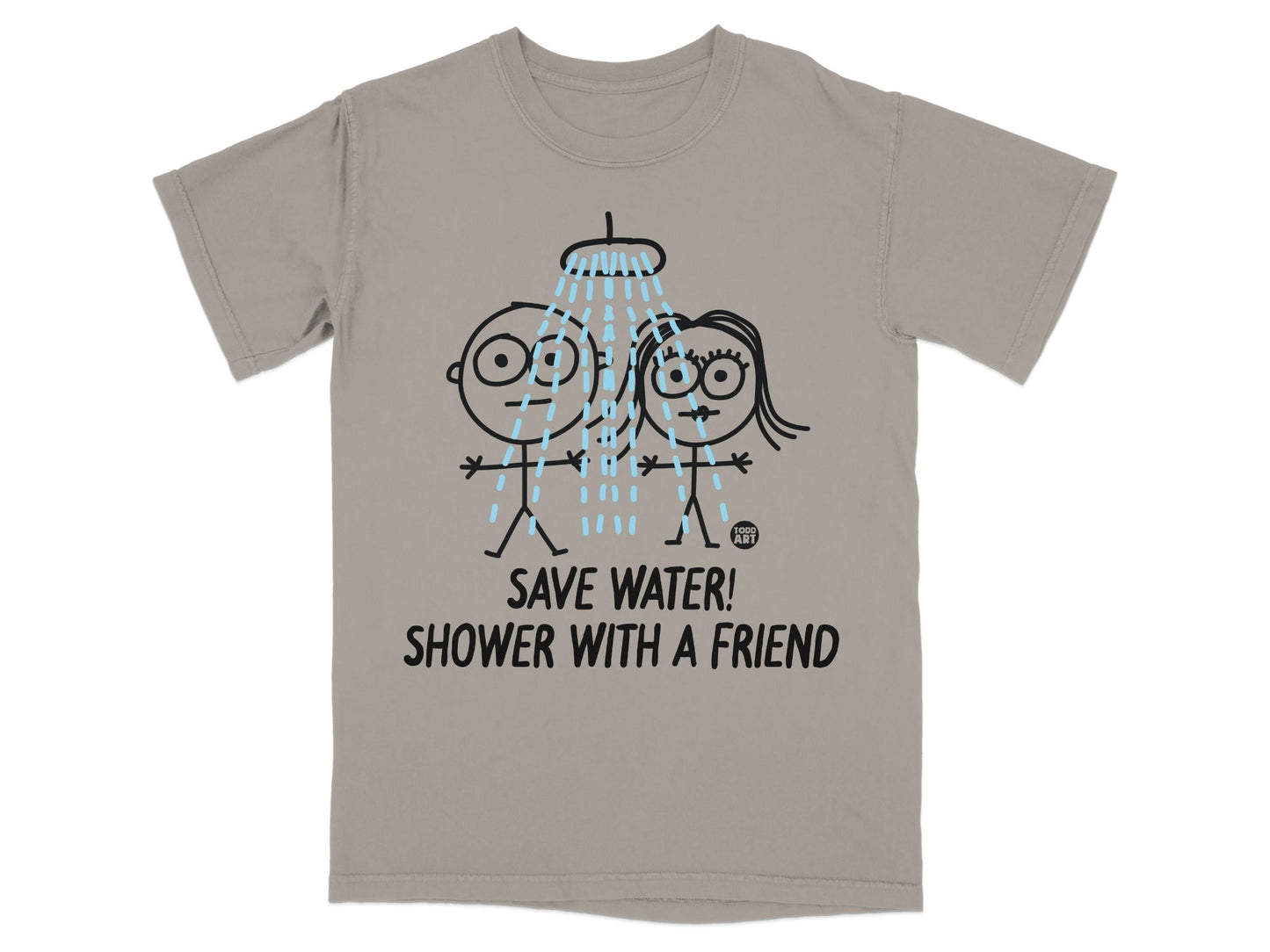 Save Water Shower with a Friend T-Shirt Illustration
