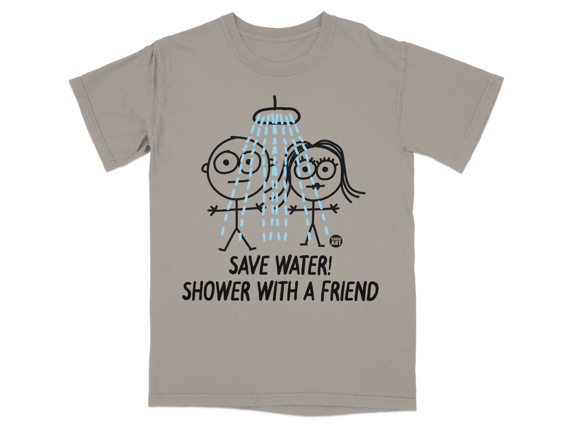 Save Water Shower with a Friend T-Shirt Illustration