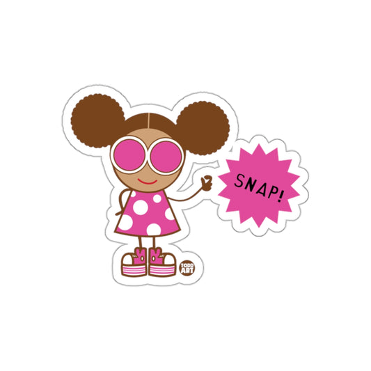 Cute Emoji Girl with Sunglasses Snap Sticker Design
