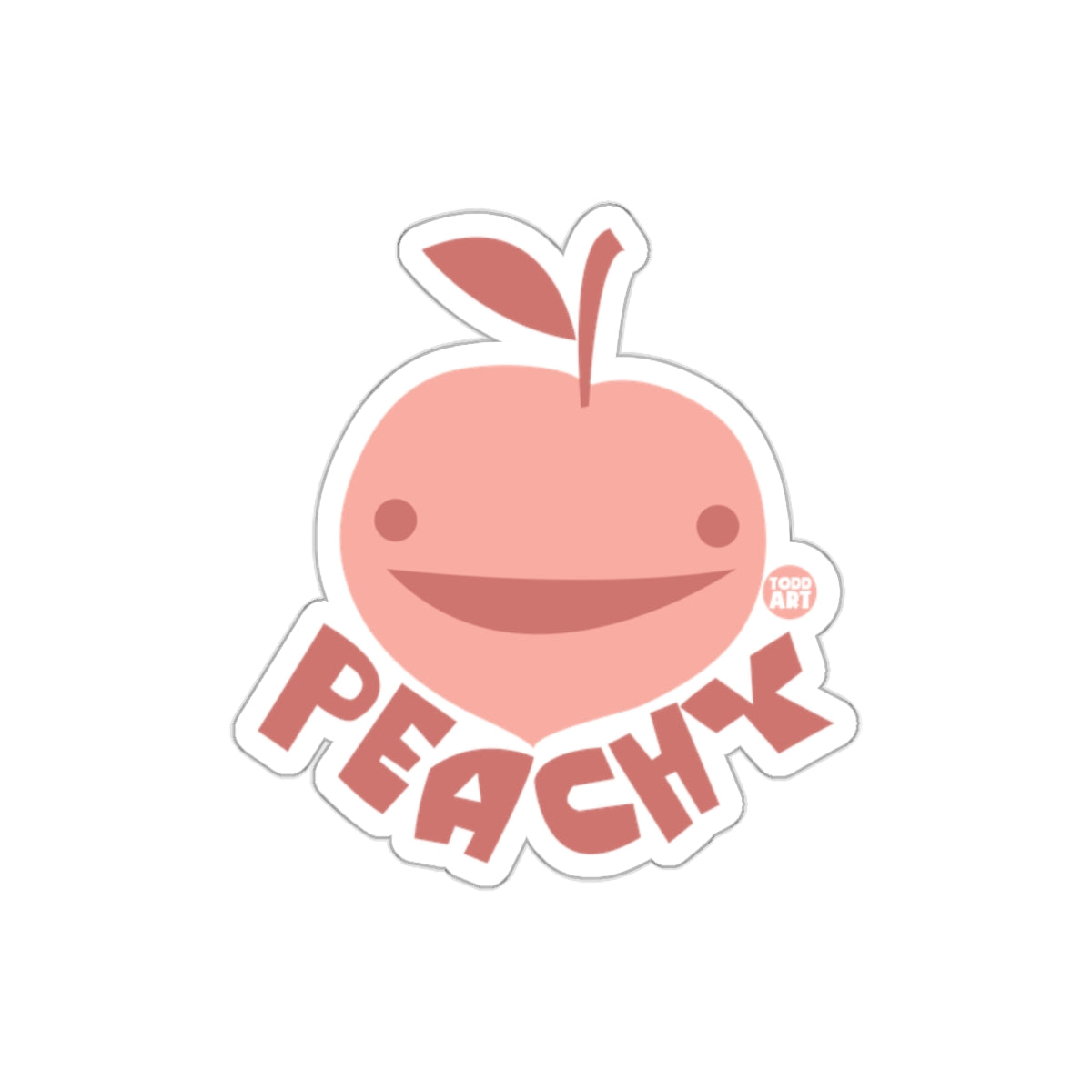Peachy Face with Smiling Expression Sticker