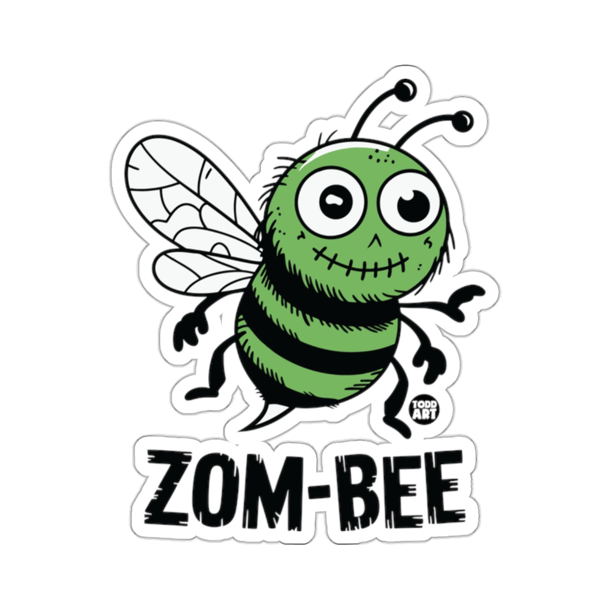 ZOM-BEE zombie green bee Todd Art 