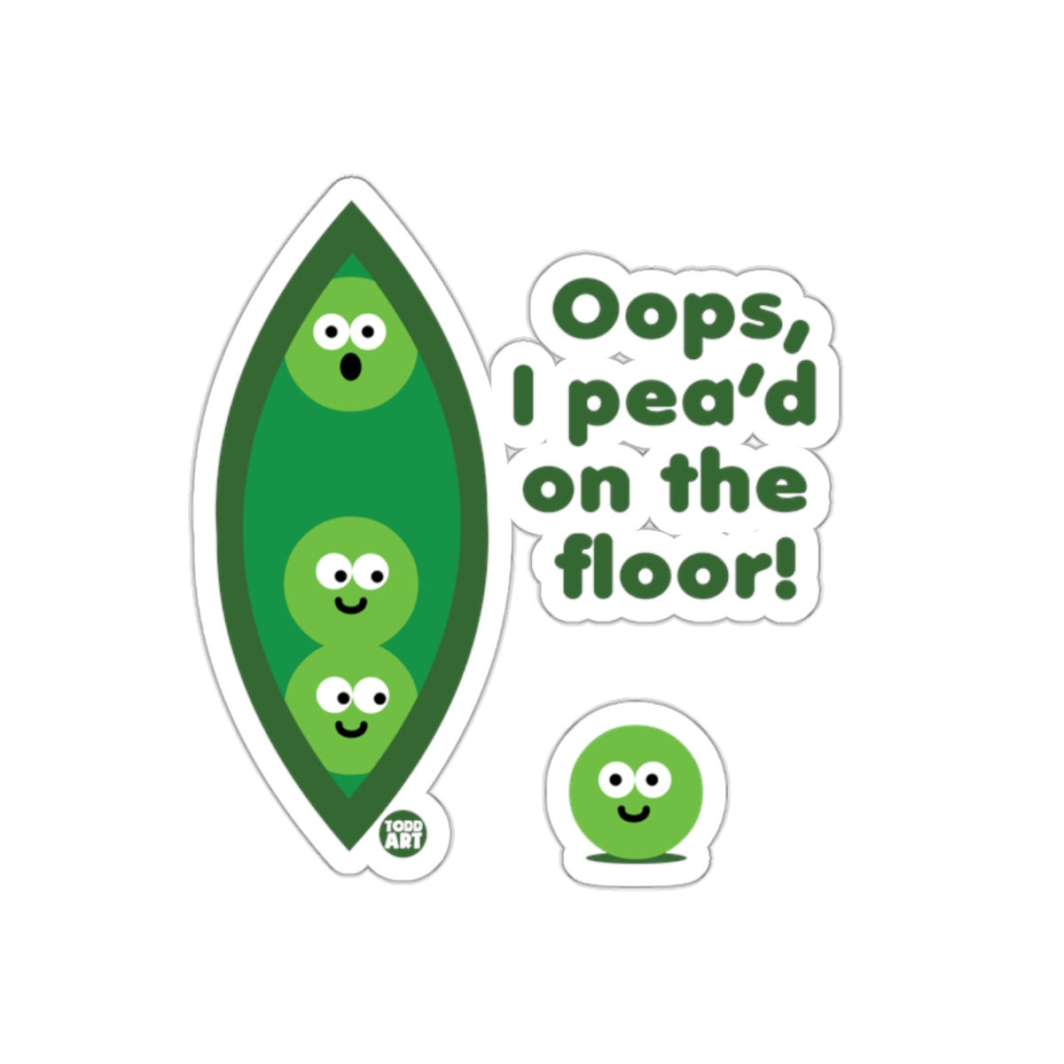 Oops I Pea'd on the Floor Funny Peas Product
