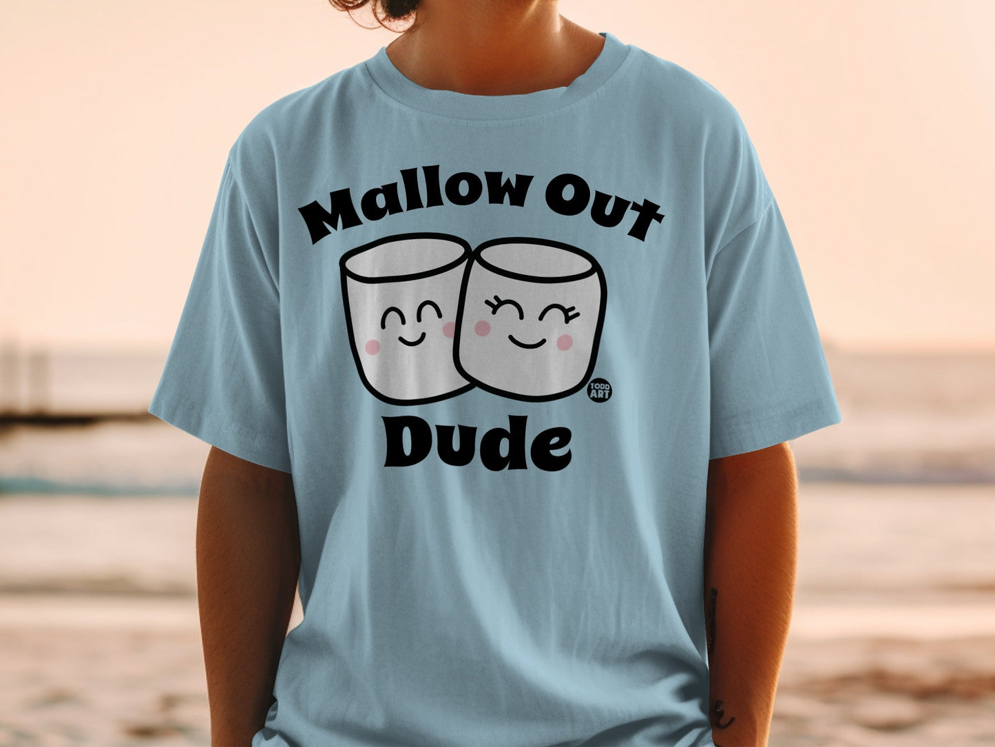Mallow Out Dude Happy Marshmallows Graphic Shirt