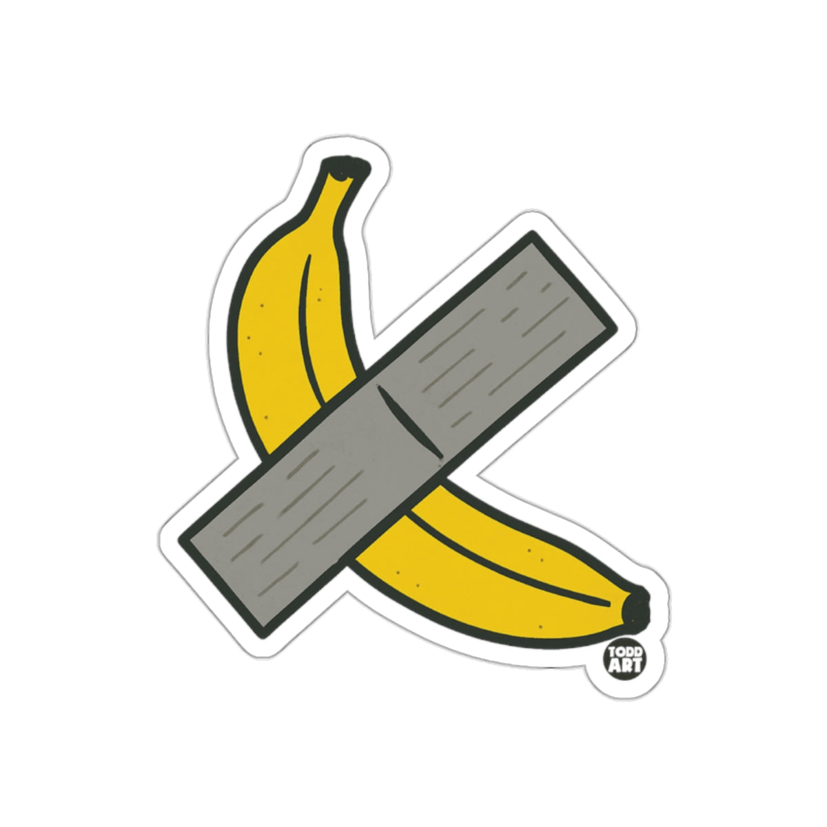 Banana Duct Taped Design Todd Art Sticker Product