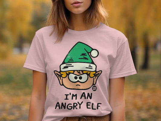 I'm An Angry Elf Picture Graphic Tee