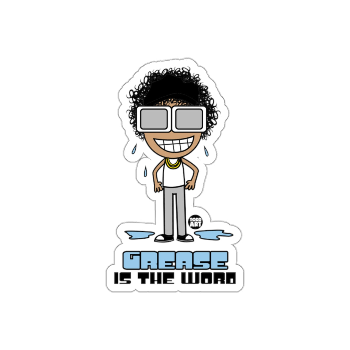 Fun Grease Is The Word Character Sticker