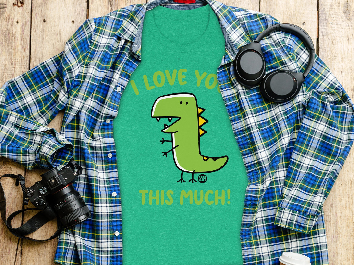 I Love You This Much Cute Dinosaur Graphic T-shirt product