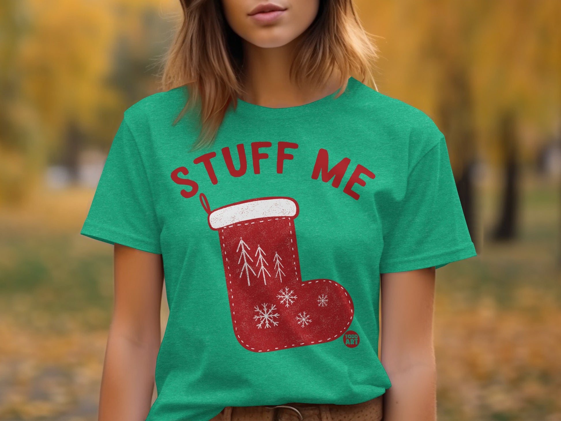 Stuff Me Christmas Stocking Graphic T-shirt