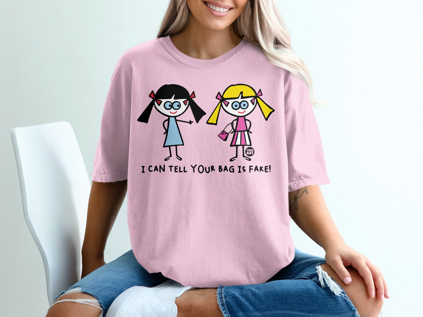 I Can Tell Your Bag Is Fake Cartoon Character T-shirt