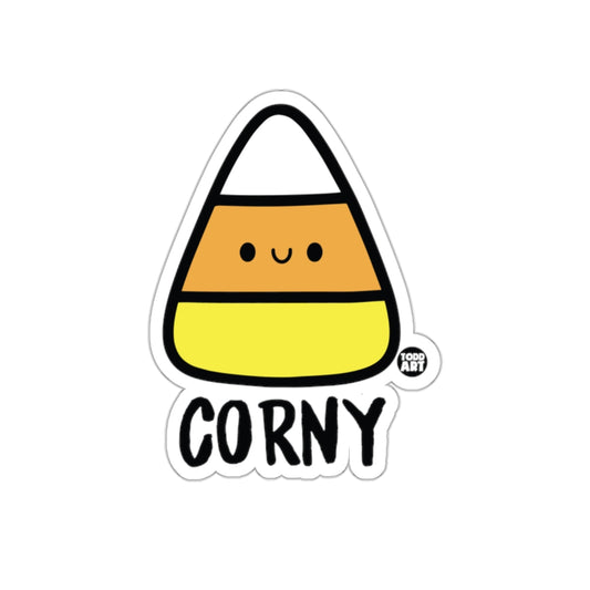 Cute Corny Smiling Candy Sticker Fun Halloween Decor