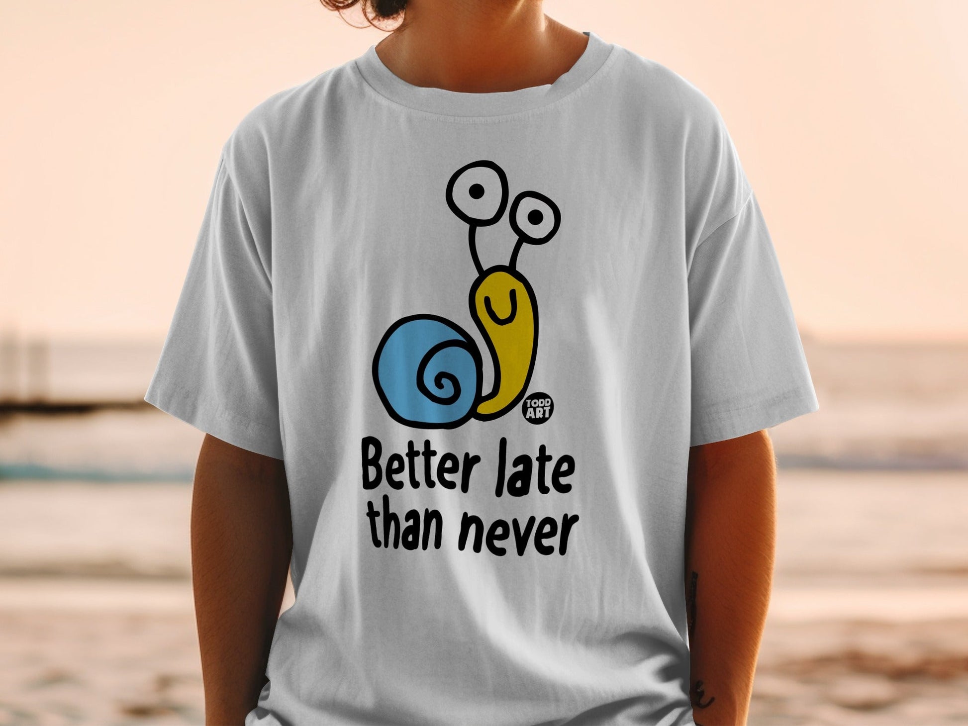 Better Late Than Never Snail Graphic T-shirt