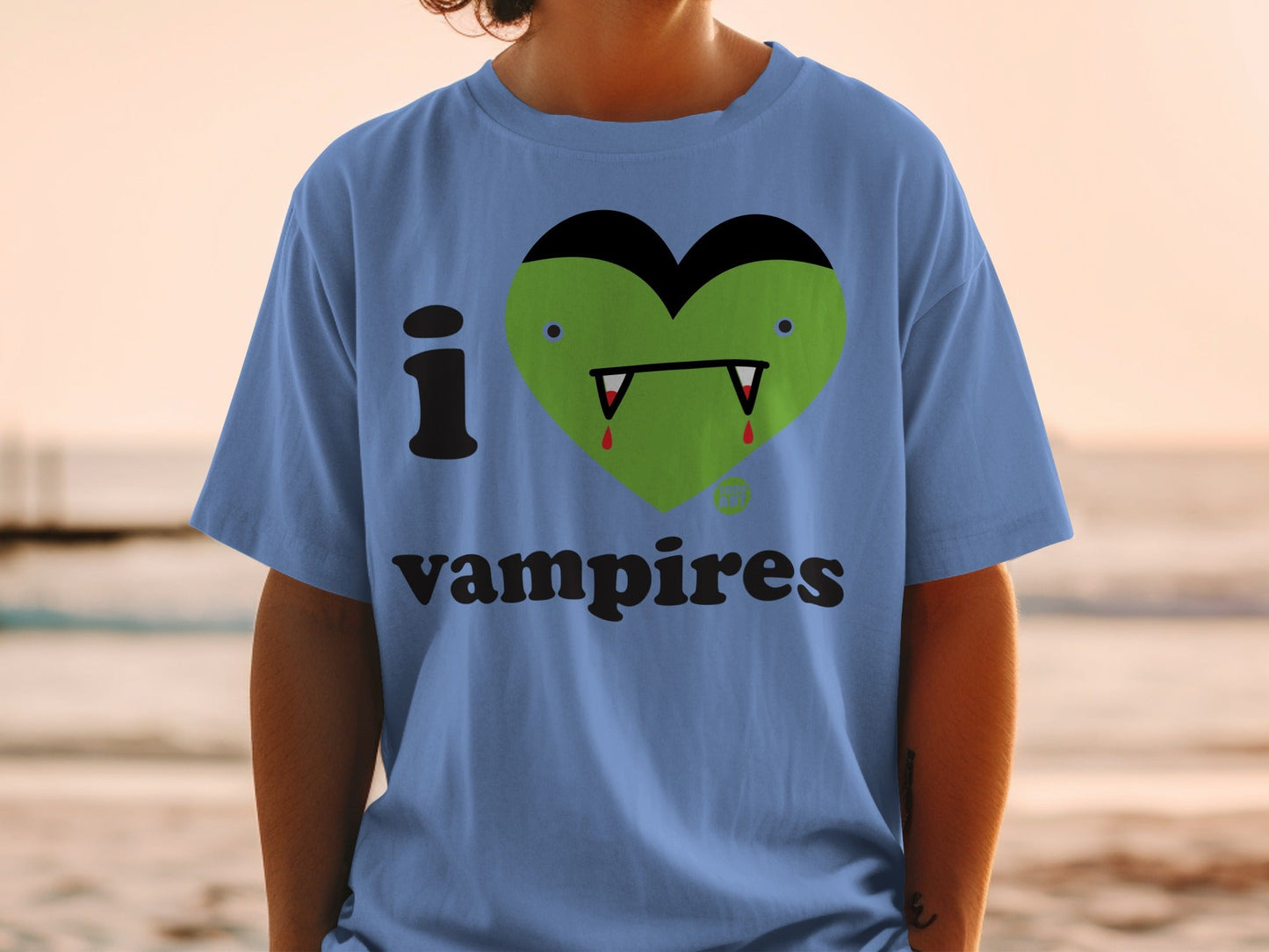 I Heart Vampires Graphic Print T-Shirt