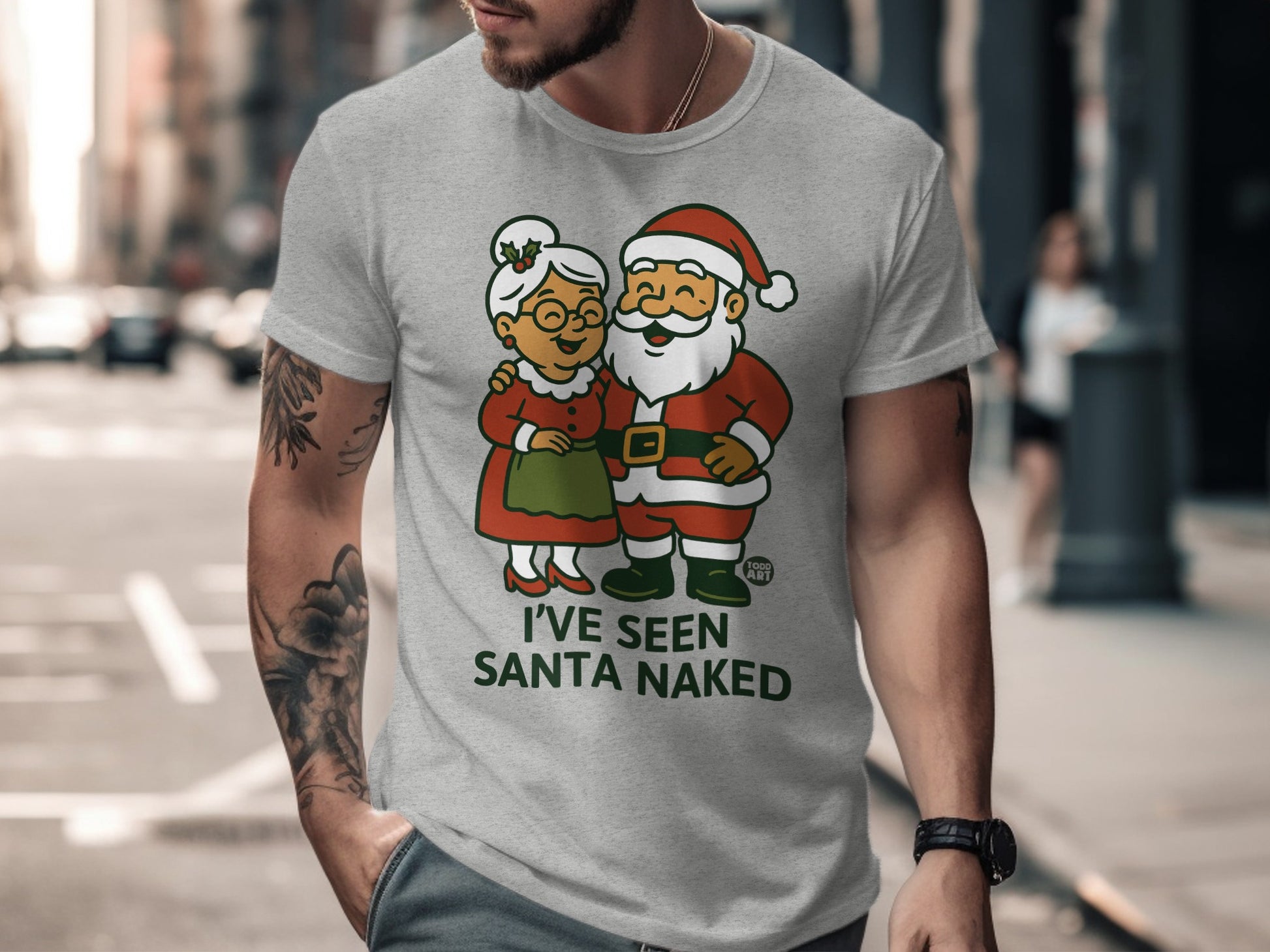 I've Seen Santa Naked Funny Christmas T-shirt