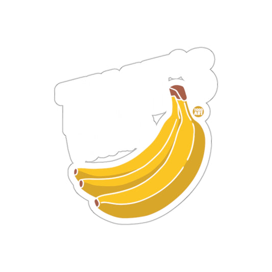 That's Bananas Fun Yellow Banana Sticker