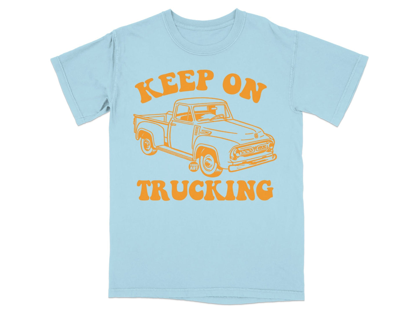 Keep On Trucking Graphic Truck Print T-Shirt