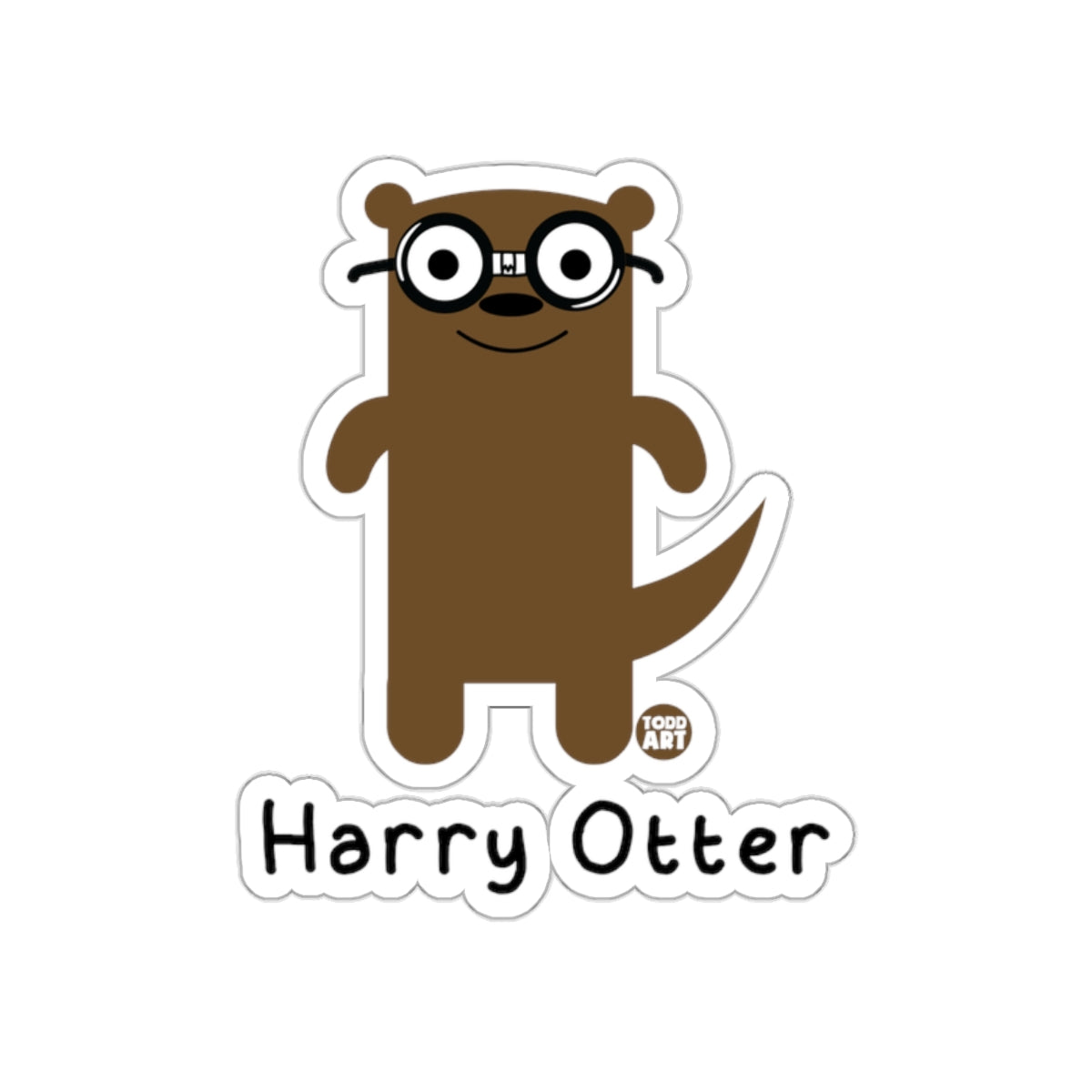 Cute Harry Otter Design Sticker for Fans