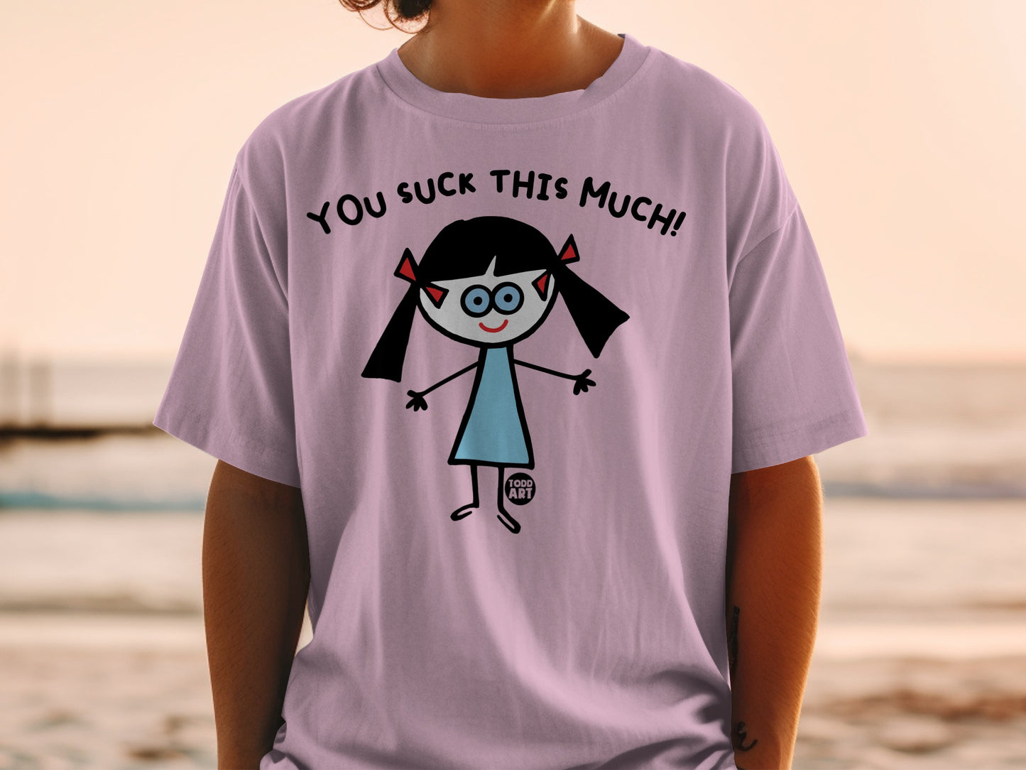 You Suck This Much Cartoon Character Tee