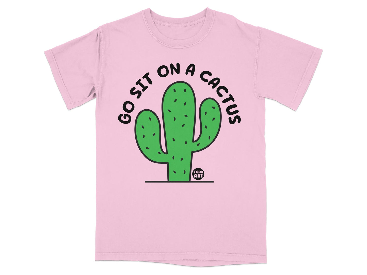 Go Sit On A Cactus Graphic T-Shirt Fauna Todd Art