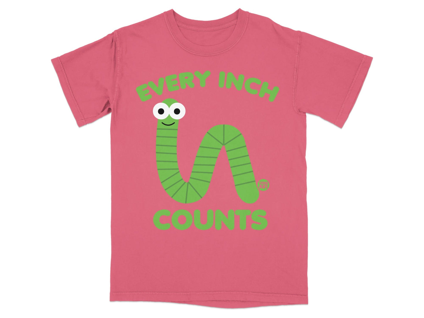 Every Inch Counts Worm Graphic T-shirt