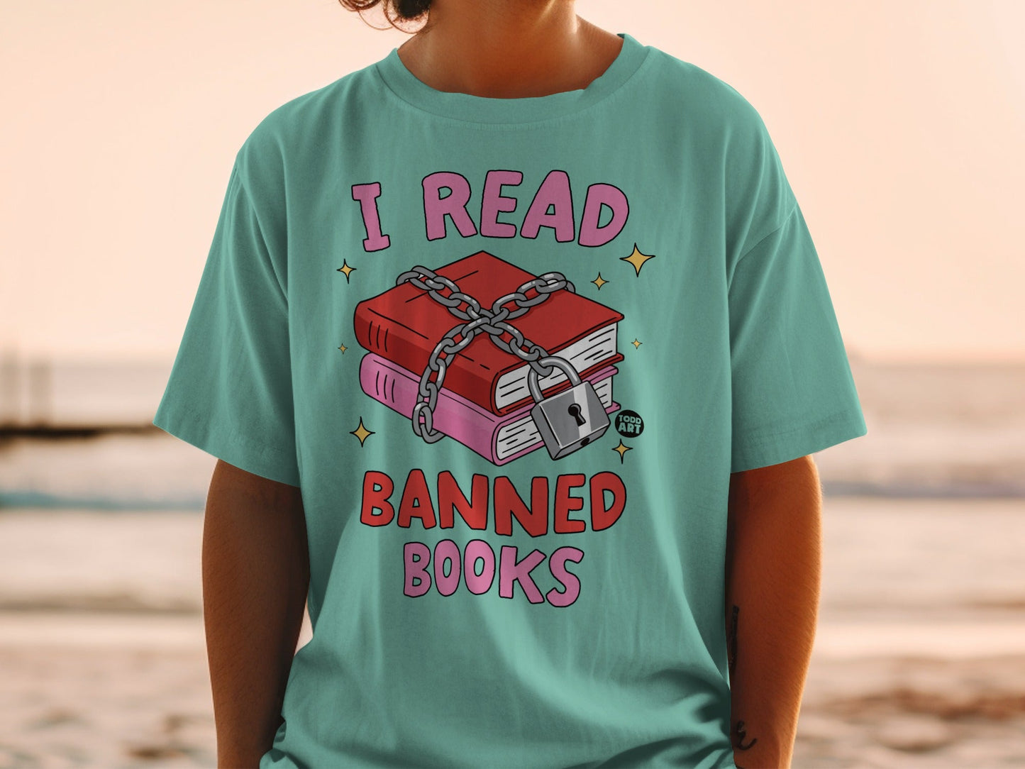 I Read Banned Books Graphic Tee for Book Lovers