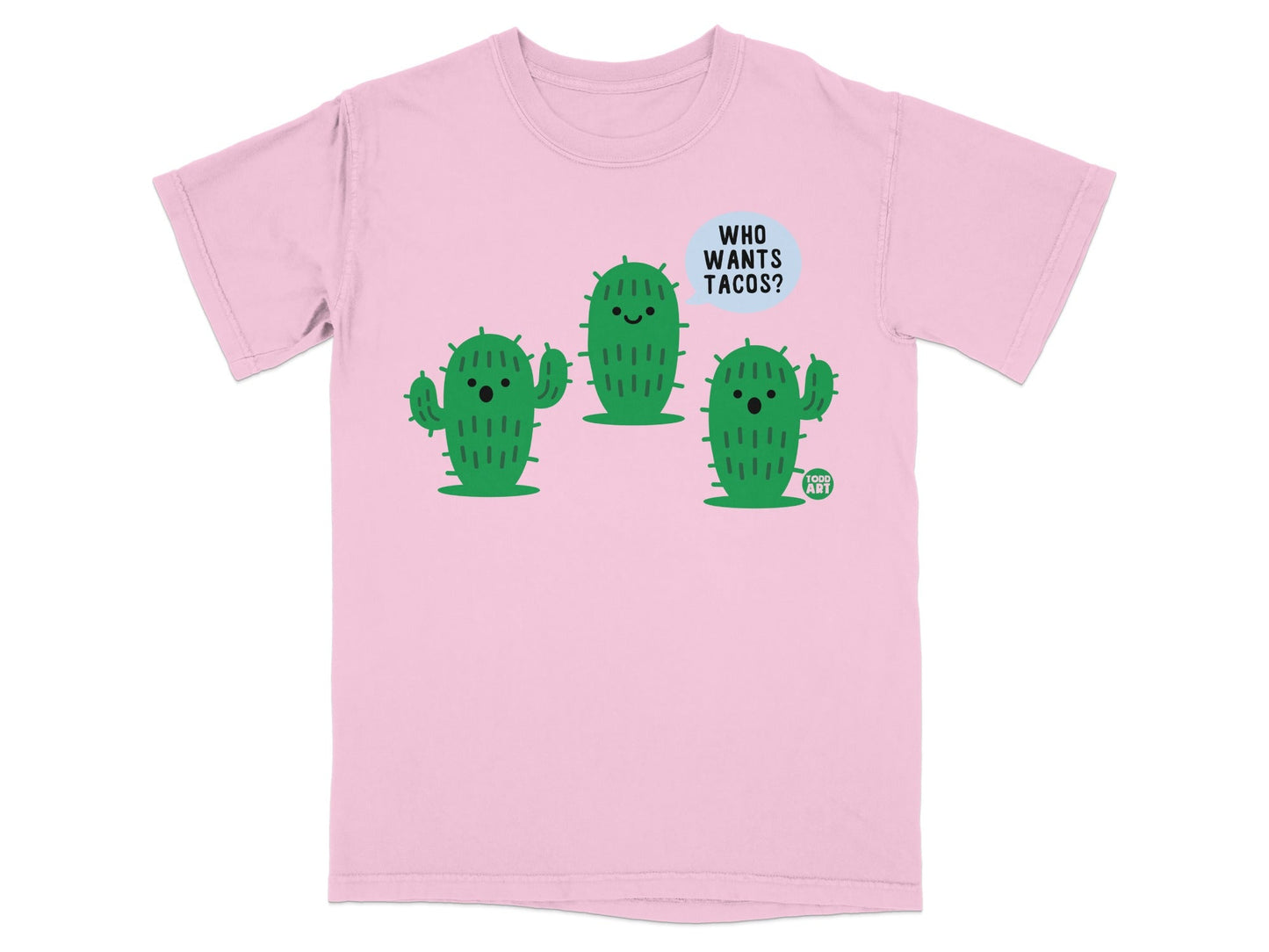 Funny Cactus Design with Who Wants Tacos Shirt