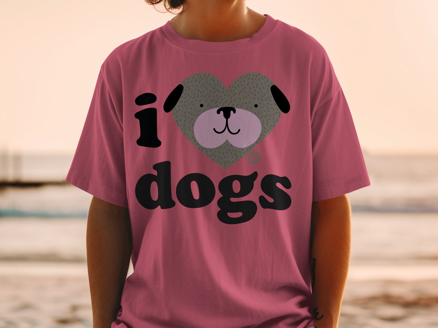 I Love Dogs Graphic Printed T-Shirt Fashion Trend