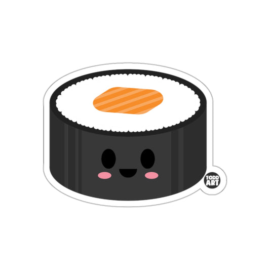 Cute Smiling Sushi Roll Kawaii Sticker for Laptops