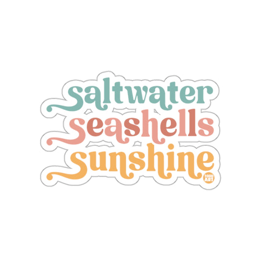 Saltwater Seashells Sunshine sticker perfect for summer