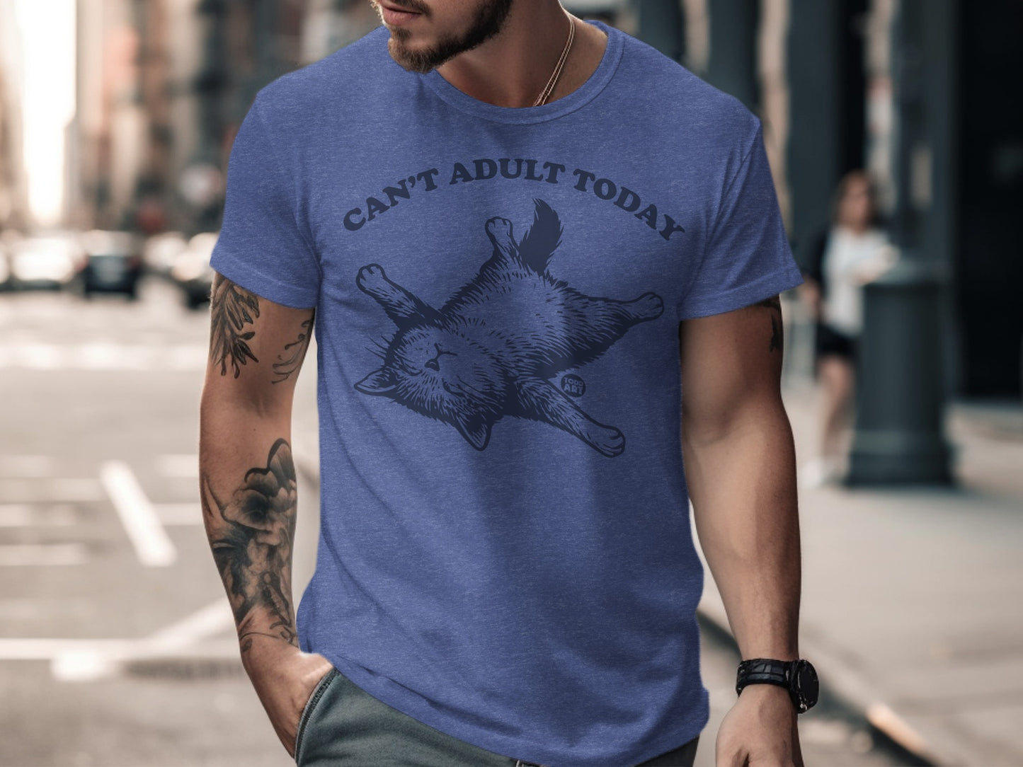 Can't Adult Today Funny Cat Graphic T-shirt product