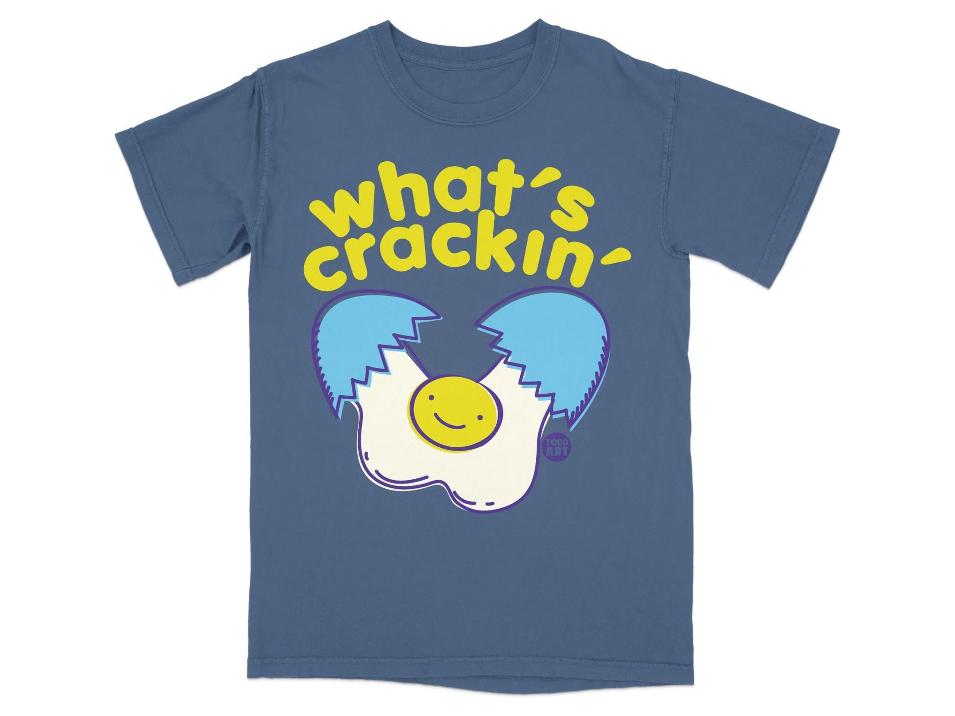 What's Crackin' Graphic Design T-Shirt for Casual Wear