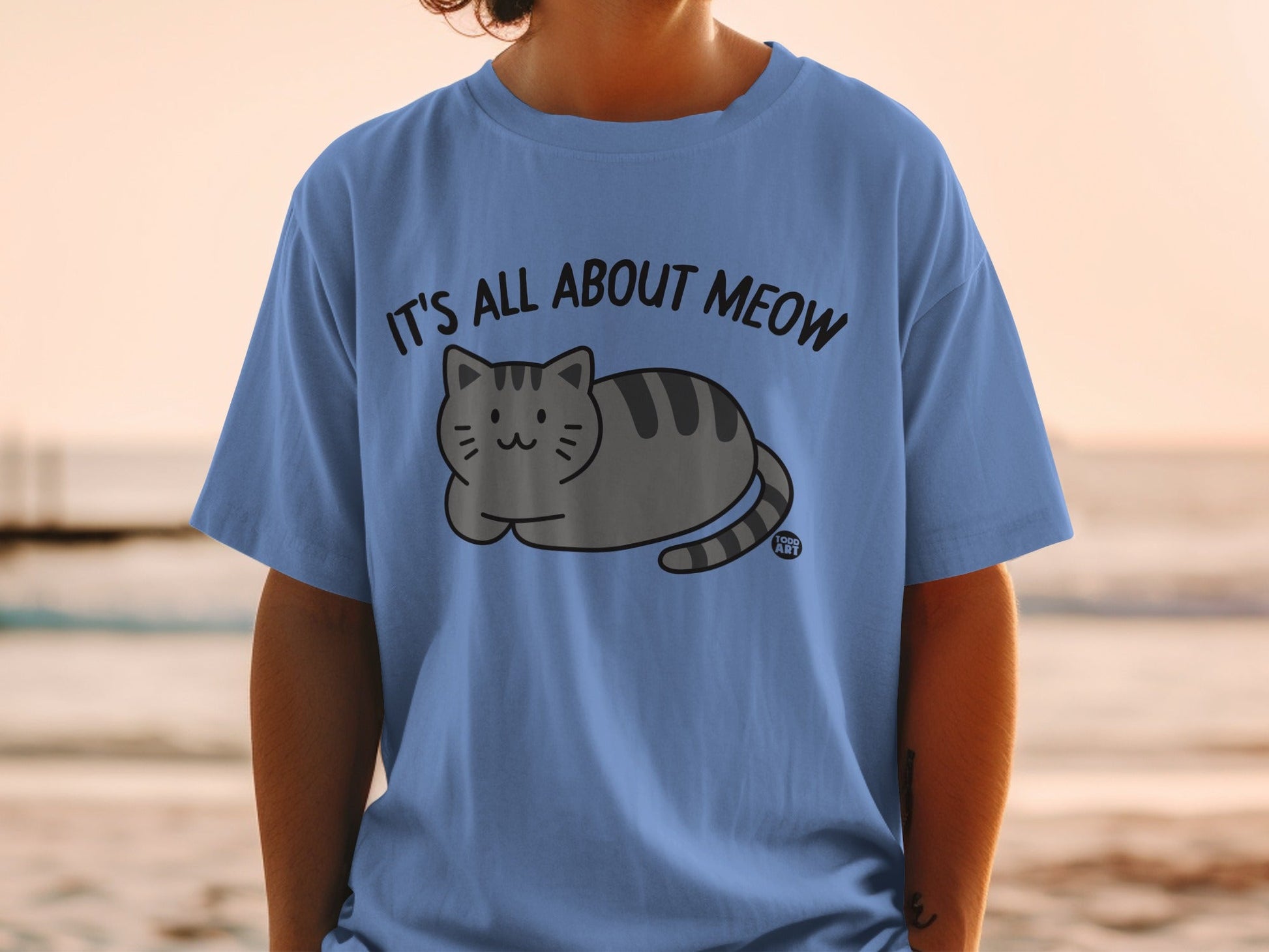It's All About Meow Cute Cat Graphic Shirt Product