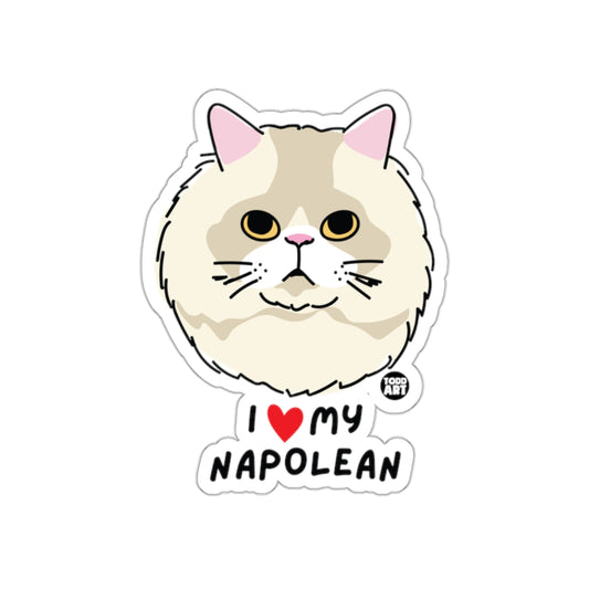I Love My Napolean Cute Illustrated Sticker product