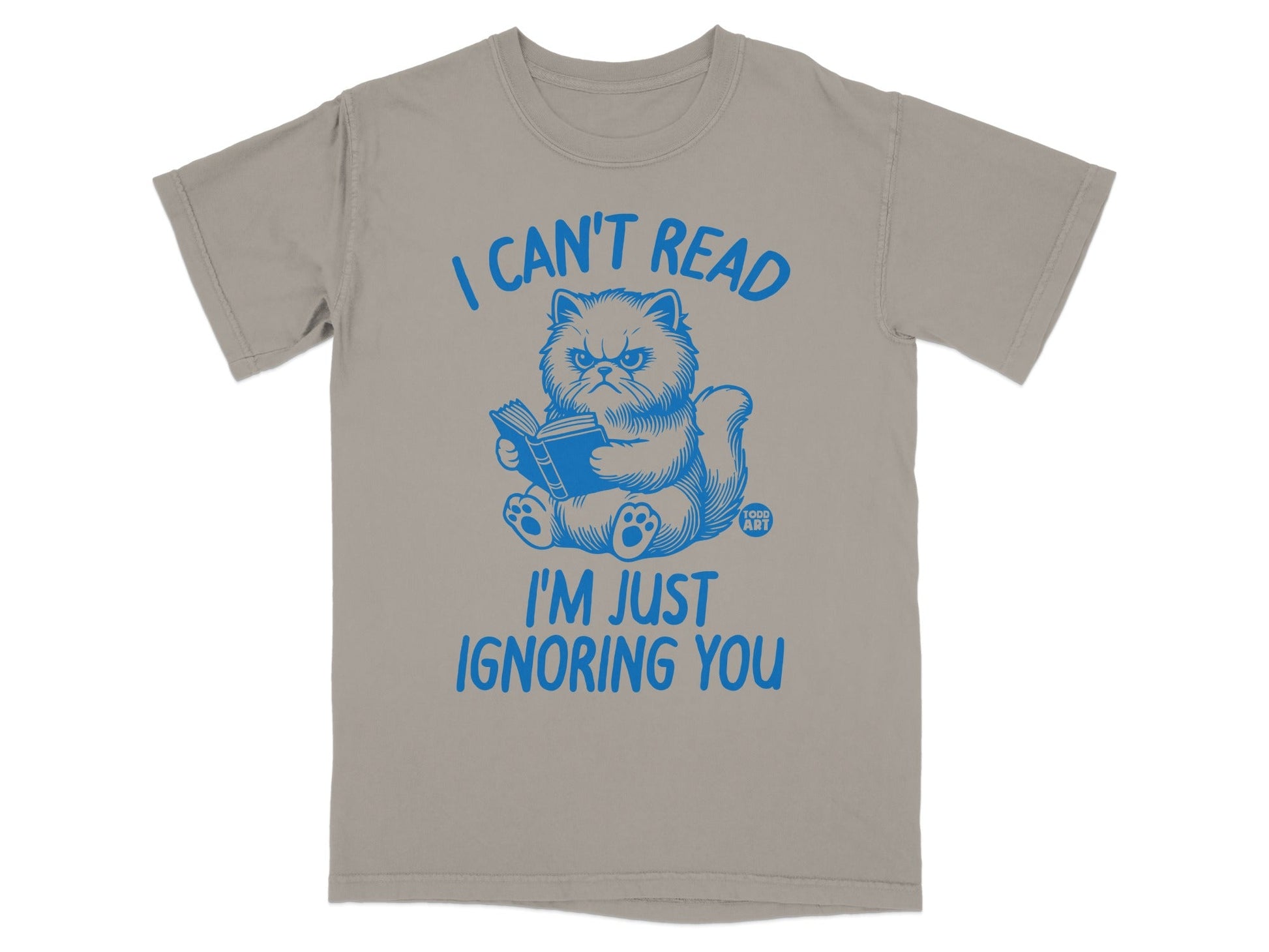 I Can't Read I'm Just Ignoring You Cat Print Shirt