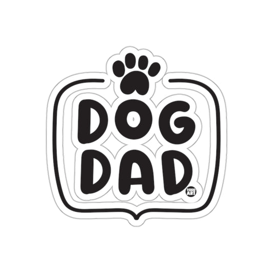 Dog Dad Paw Print Sticker for Dog Lovers