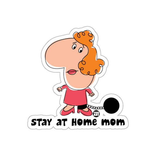 Stay at Home Mom Cartoon Character Graphic Sticker