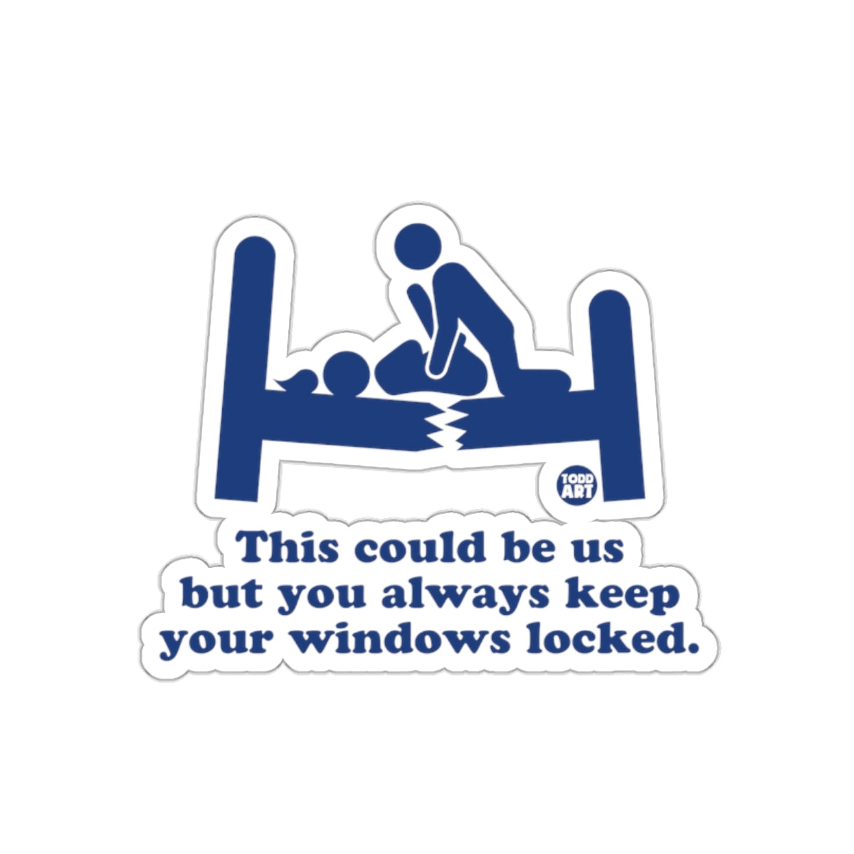 This could be us funny sticker for windows locked lovers