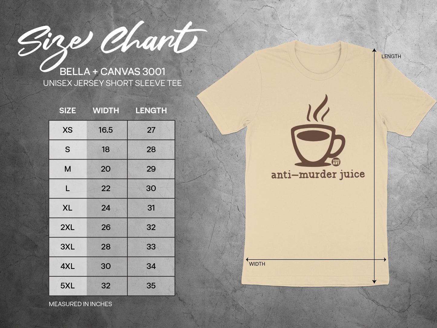 Anti-Murder Juice Graphic Unisex Short Sleeve Tee product type