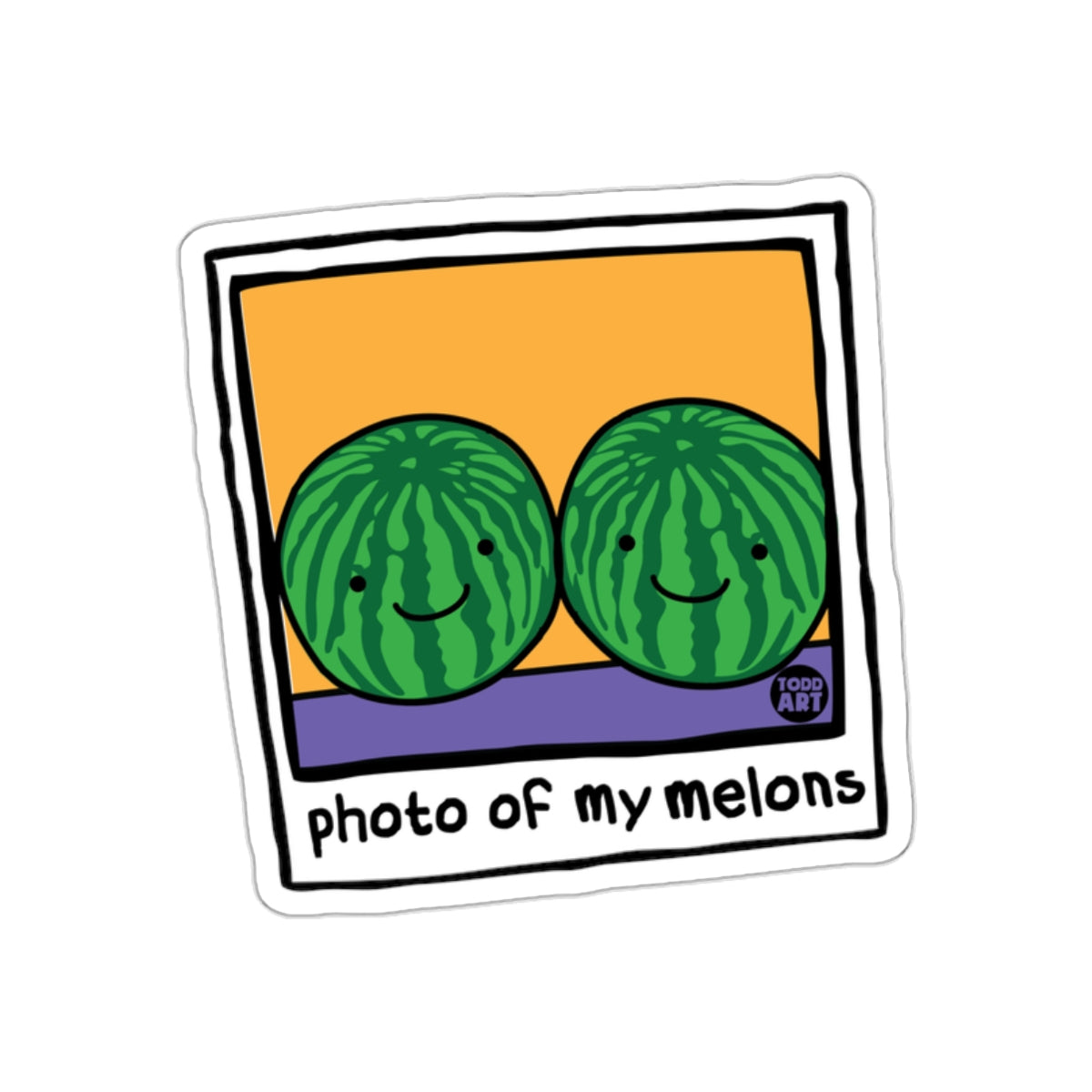 Photo of My Melons With Todd Art Brand Stickers