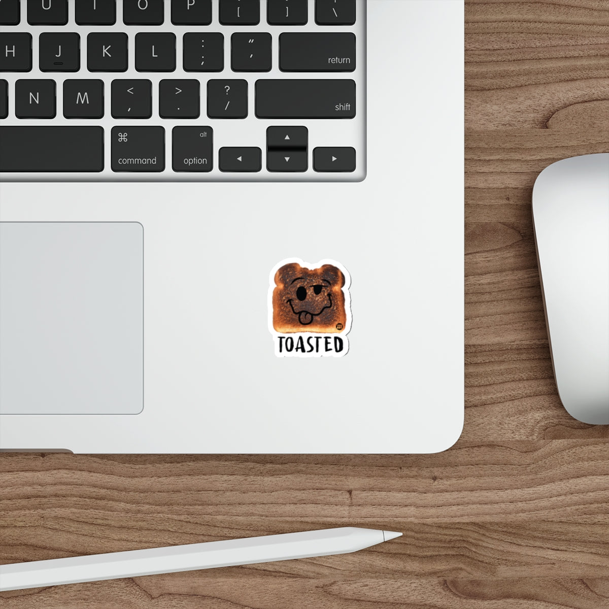 Cute Toasted Bear Character Sticker Product