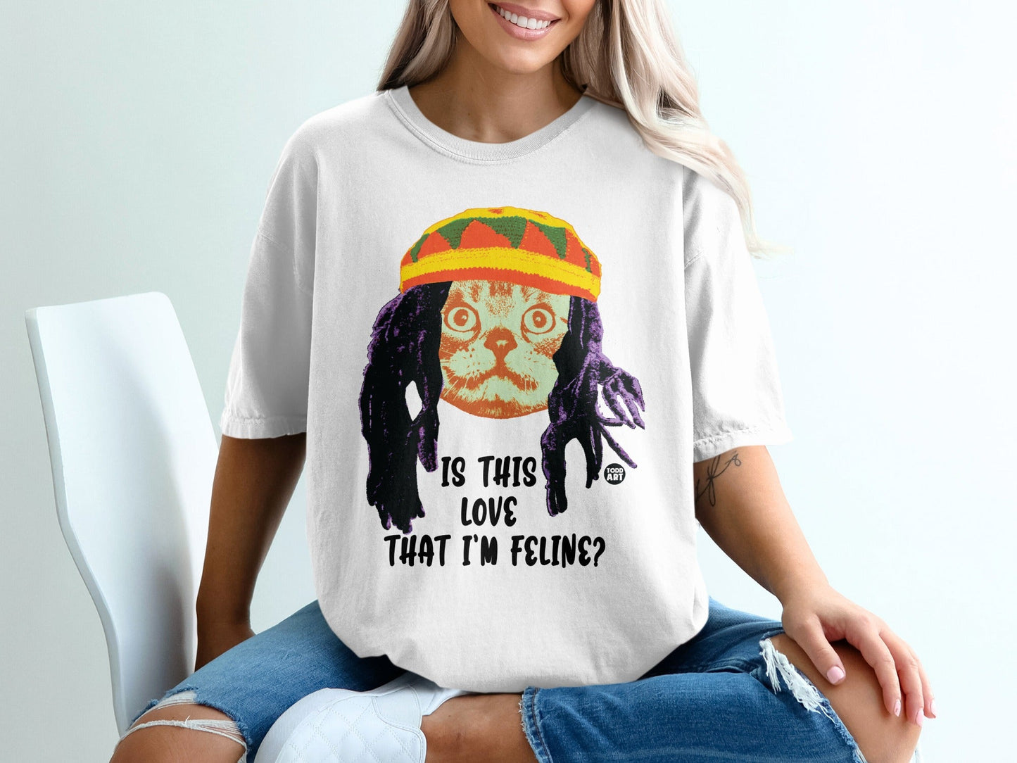 Is This Love That I'm Feline Cat Graphic Shirt