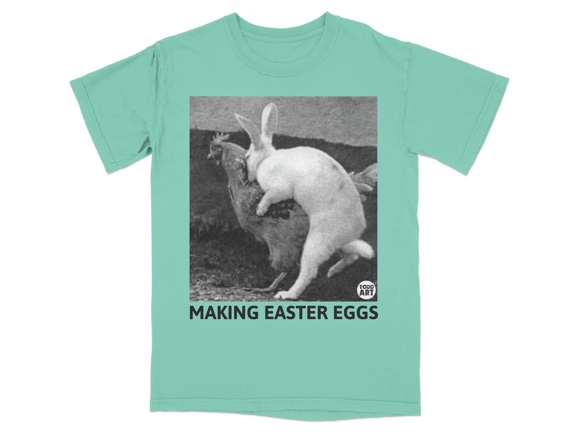 Making Easter Eggs Rabbit Chicken Graphic T-shirt