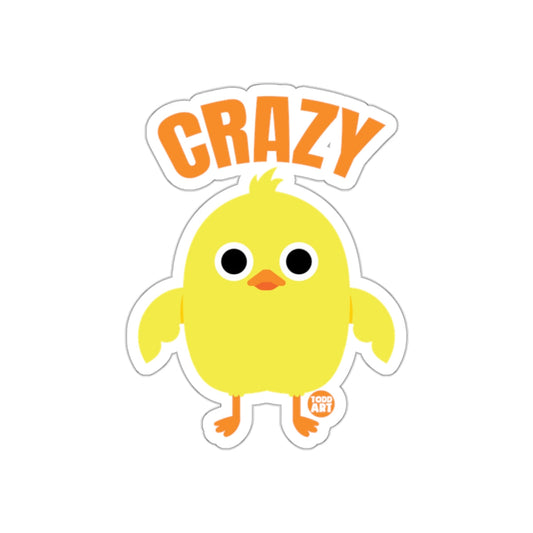 Crazy Cute Yellow Baby Chick Sticker