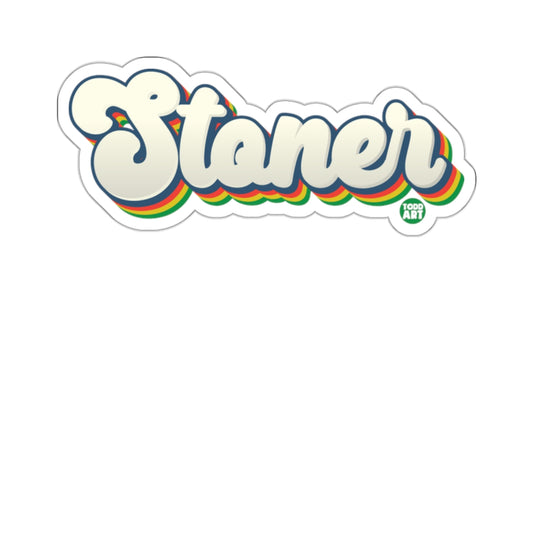 Stoner Todd Art Rainbow Retro Groovy Text Design product type