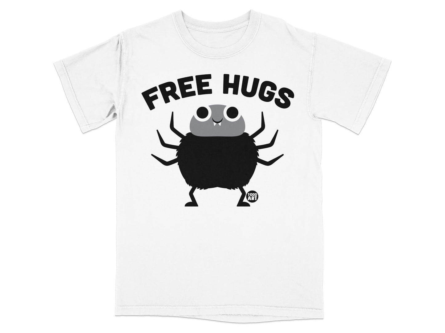 Free Hugs Cute Spider Todd Art T-Shirt